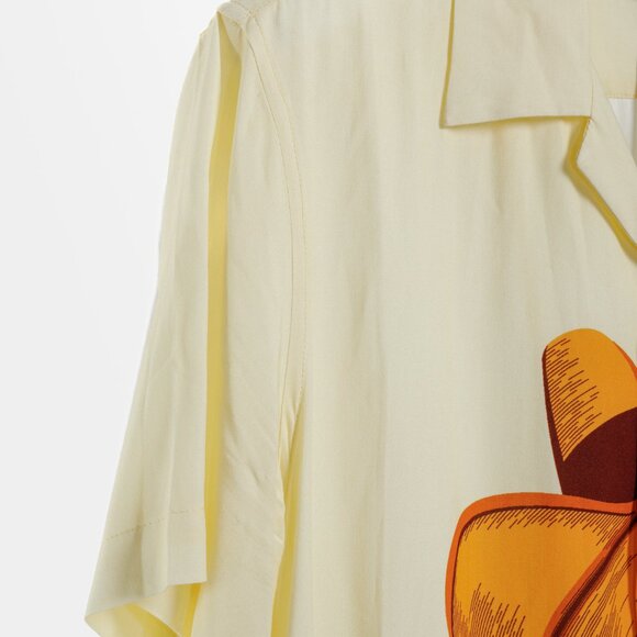 Sandro 2022 Yellow Cactus Graphic Printed Shirt - Picture 5 of 10